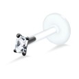 Princess Cut Stone Labrets Push-in LA-192